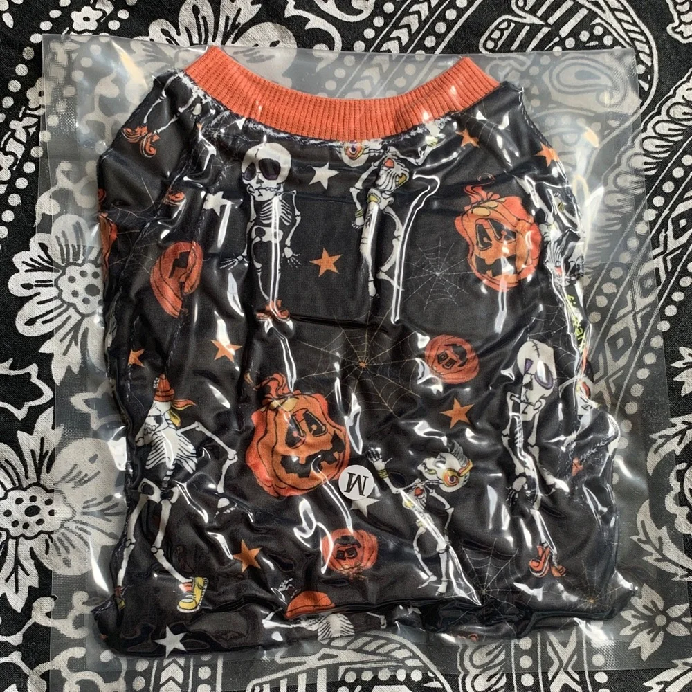 Fitwarm Halloween Pet Skeleton and Pumpkin Pajama